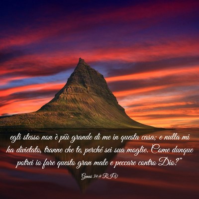 Picture 03 - Genesi 39:9 RIV - egli stesso non è più grande di me in questa - Bible Verse Picture