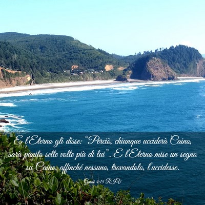 Picture 03 - Genesi 4:15 RIV - E l’Eterno gli disse: “Perciò, chiunque - Bible Verse Picture