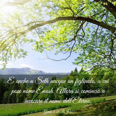 Picture 03 - Genesi 4:26 RIV - E anche a Seth nacque un figliuolo, a cui pose - Bible Verse Picture