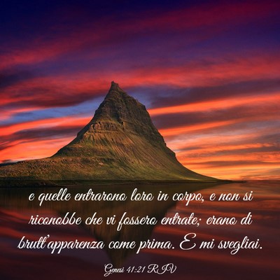 Picture 03 - Genesi 41:21 RIV - e quelle entrarono loro in corpo, e non si - Bible Verse Picture