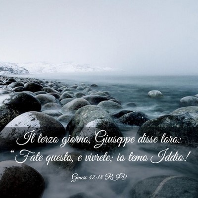 Picture 03 - Genesi 42:18 RIV - Il terzo giorno, Giuseppe disse loro: “Fate - Bible Verse Picture