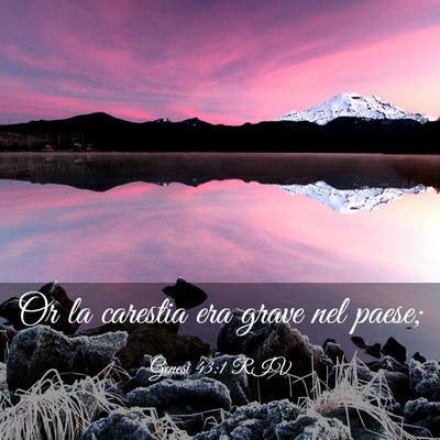 Picture 03 - Genesi 43:1 RIV - Or la carestia era grave nel - Bible Verse Picture