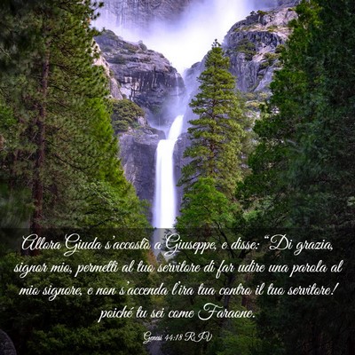 Picture 03 - Genesi 44:18 RIV - Allora Giuda s’accostò a Giuseppe, e disse: - Bible Verse Picture