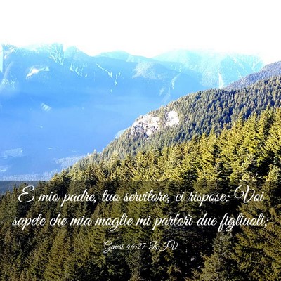 Picture 03 - Genesi 44:27 RIV - E mio padre, tuo servitore, ci rispose: Voi - Bible Verse Picture