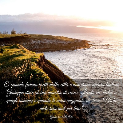 Picture 03 - Genesi 44:4 RIV - E quando furono usciti dalla città e non erano - Bible Verse Picture