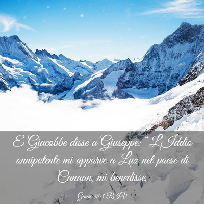 Picture 03 - Genesi 48:3 RIV - E Giacobbe disse a Giuseppe: “L’Iddio - Bible Verse Picture