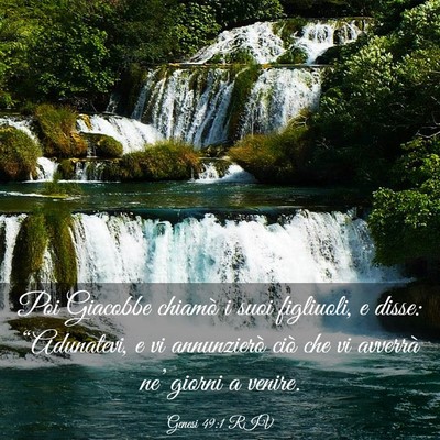 Picture 03 - Genesi 49:1 RIV - Poi Giacobbe chiamò i suoi figliuoli, e disse: - Bible Verse Picture