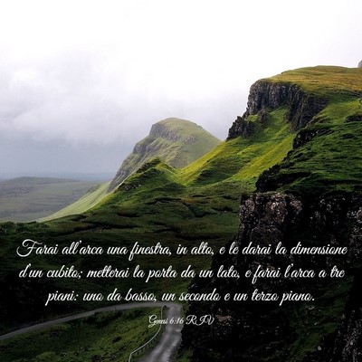 Picture 03 - Genesi 6:16 RIV - Farai all’arca una finestra, in alto, e le - Bible Verse Picture
