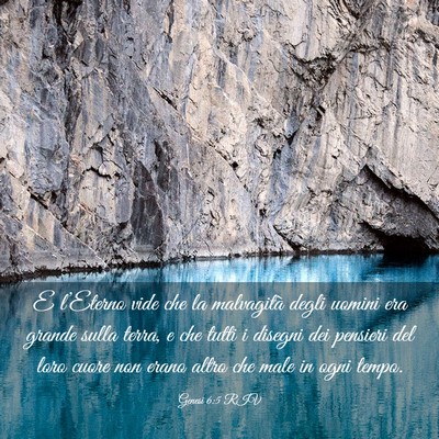 Picture 03 - Genesi 6:5 RIV - E l’Eterno vide che la malvagità degli uomini - Bible Verse Picture