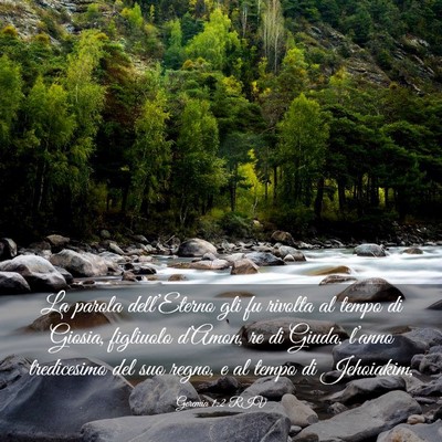 Picture 03 - Geremia 1:2 RIV - La parola dell’Eterno gli fu rivolta al tempo - Bible Verse Picture