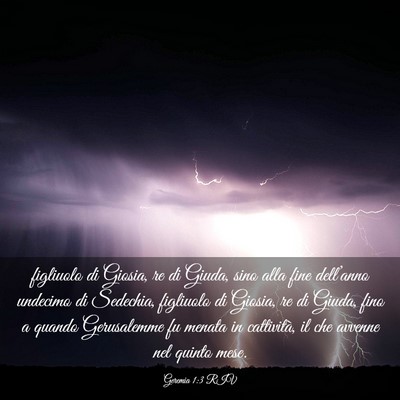Picture 03 - Geremia 1:3 RIV - figliuolo di Giosia, re di Giuda, sino alla fine - Bible Verse Picture