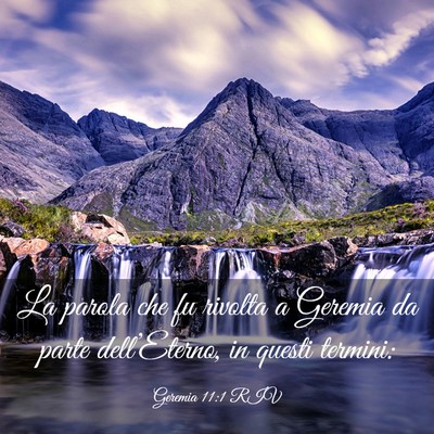 Picture 03 - Geremia 11:1 RIV - La parola che fu rivolta a Geremia da parte - Bible Verse Picture