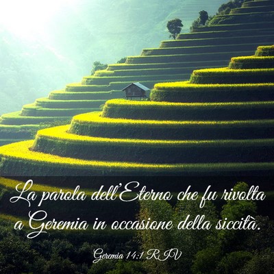 Picture 03 - Geremia 14:1 RIV - La parola dell’Eterno che fu rivolta a Geremia - Bible Verse Picture