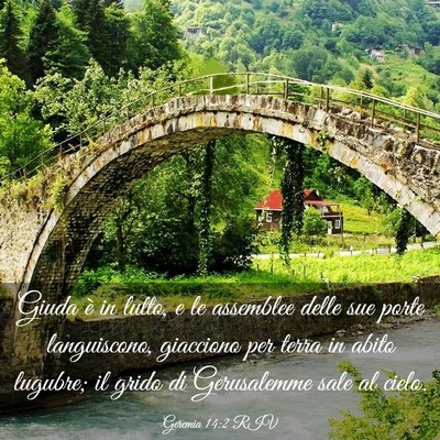 Picture 03 - Geremia 14:2 RIV - Giuda è in lutto, e le assemblee delle sue porte - Bible Verse Picture