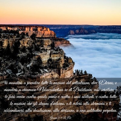 Picture 03 - Geremia 25:9 RIV - io manderò a prendere tutte le nazioni del - Bible Verse Picture