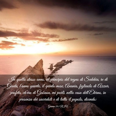 Picture 03 - Geremia 28:1 RIV - In quello stesso anno, al principio del regno di - Bible Verse Picture