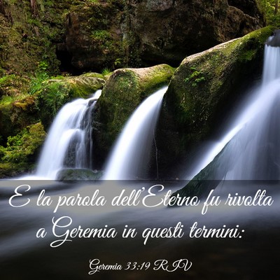 Picture 03 - Geremia 33:19 RIV - E la parola dell’Eterno fu rivolta a Geremia in - Bible Verse Picture