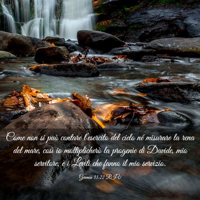 Picture 03 - Geremia 33:22 RIV - Come non si può contare l’esercito del cielo - Bible Verse Picture