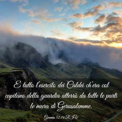 Picture 03 - Geremia 52:14 RIV - E tutto l’esercito dei Caldei ch’era col - Bible Verse Picture