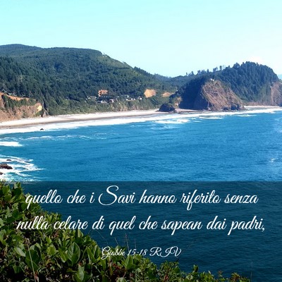 Picture 03 - Giobbe 15:18 RIV - quello che i Savi hanno riferito senza nulla - Bible Verse Picture