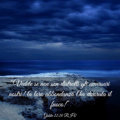 Picture 03 - Giobbe 22:20 RIV - “Vedete se non son distrutti gli avversari - Bible Verse Picture