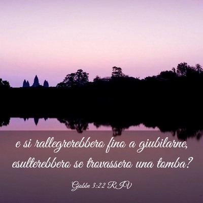 Picture 03 - Giobbe 3:22 RIV - e si rallegrerebbero fino a giubilarne, - Bible Verse Picture