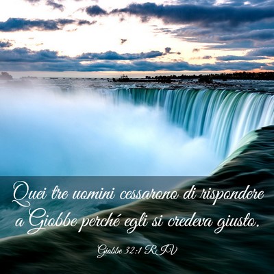 Picture 03 - Giobbe 32:1 RIV - Quei tre uomini cessarono di rispondere a Giobbe - Bible Verse Picture