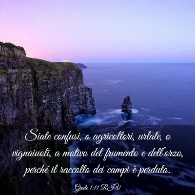 Picture 03 - Gioele 1:11 RIV - Siate confusi, o agricoltori, urlate, o - Bible Verse Picture