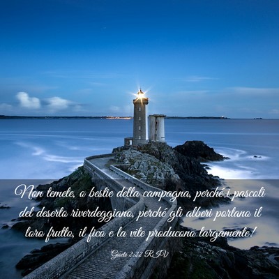 Picture 03 - Gioele 2:22 RIV - Non temete, o bestie della campagna, perché i - Bible Verse Picture