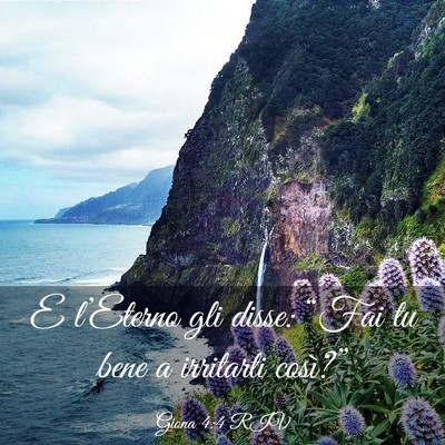 Picture 03 - Giona 4:4 RIV - E l’Eterno gli disse: “Fai tu bene a - Bible Verse Picture