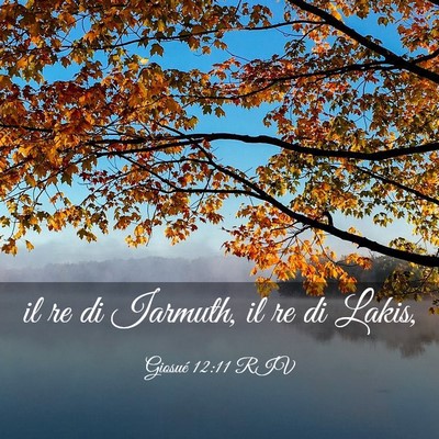 Picture 03 - Giosué 12:11 RIV - il re di Iarmuth, il re di - Bible Verse Picture