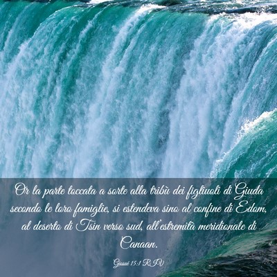 Picture 03 - Giosué 15:1 RIV - Or la parte toccata a sorte alla tribù dei - Bible Verse Picture