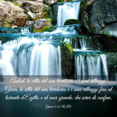 Picture 03 - Giosué 15:47 RIV - Asdod, le città del suo territorio e i suoi - Bible Verse Picture