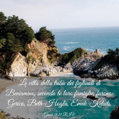 Picture 03 - Giosué 18:21 RIV - Le città della tribù dei figliuoli di - Bible Verse Picture