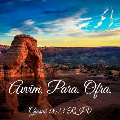Picture 03 - Giosué 18:23 RIV - Avvim, Para, - Bible Verse Picture