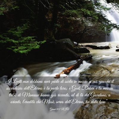 Picture 03 - Giosué 18:7 RIV - I Leviti non debbono aver parte di sorta in mezzo - Bible Verse Picture