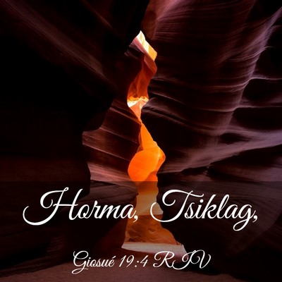 Picture 03 - Giosué 19:4 RIV - Horma, - Bible Verse Picture