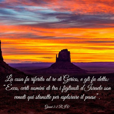 Picture 03 - Giosué 2:2 RIV - La cosa fu riferita al re di Gerico, e gli fu - Bible Verse Picture