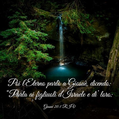 Picture 03 - Giosué 20:1 RIV - Poi l’Eterno parlò a Giosuè, dicendo: - Bible Verse Picture