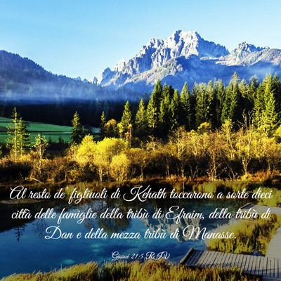 Picture 03 - Giosué 21:5 RIV - Al resto de’ figliuoli di Kehath toccarono a - Bible Verse Picture