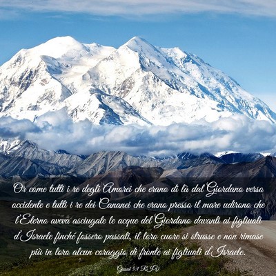 Picture 03 - Giosué 5:1 RIV - Or come tutti i re degli Amorei che erano di là - Bible Verse Picture