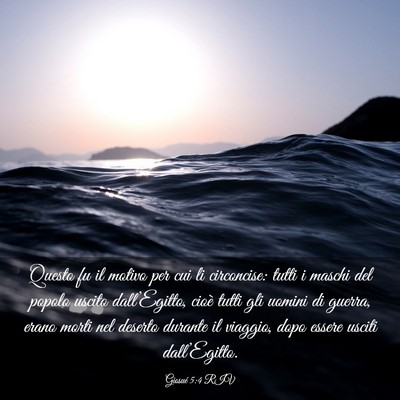 Picture 03 - Giosué 5:4 RIV - Questo fu il motivo per cui li circoncise: tutti - Bible Verse Picture