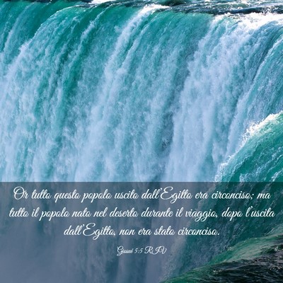 Picture 03 - Giosué 5:5 RIV - Or tutto questo popolo uscito dall’Egitto era - Bible Verse Picture