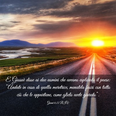 Picture 03 - Giosué 6:22 RIV - E Giosuè disse ai due uomini che aveano - Bible Verse Picture