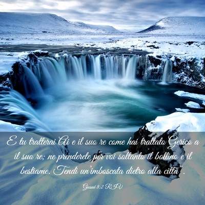 Picture 03 - Giosué 8:2 RIV - E tu tratterai Ai e il suo re come hai trattato - Bible Verse Picture