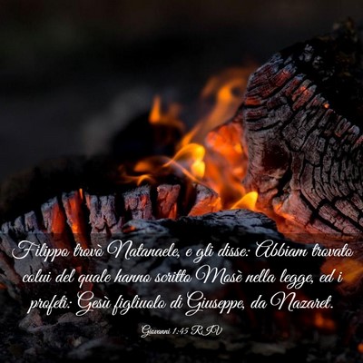 Picture 03 - Giovanni 1:45 RIV - Filippo trovò Natanaele, e gli disse: Abbiam - Bible Verse Picture