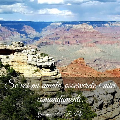 Picture 03 - Giovanni 14:15 RIV - Se voi mi amate, osserverete i miei - Bible Verse Picture