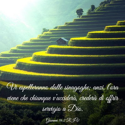 Picture 03 - Giovanni 16:2 RIV - Vi espelleranno dalle sinagoghe; anzi, l’ora - Bible Verse Picture