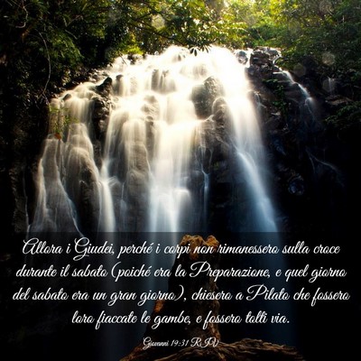 Picture 03 - Giovanni 19:31 RIV - Allora i Giudei, perché i corpi non rimanessero - Bible Verse Picture