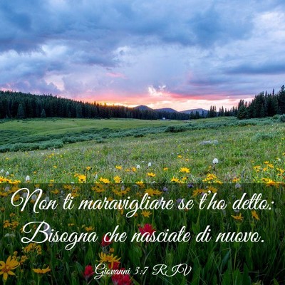 Picture 03 - Giovanni 3:7 RIV - Non ti maravigliare se t’ho detto: Bisogna che - Bible Verse Picture